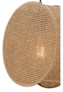 Полилей на кабел BIG DRUM 1xE27/60W/230V кафяв