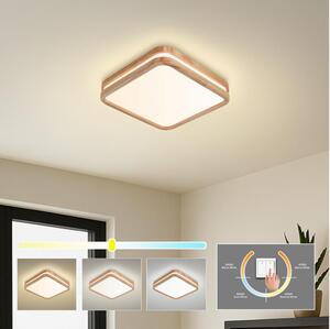 Brilagi - LED таванен плафон MOLINA SQUARE LED/32W/230V 3000/4000/6000K дъб 30x30 см