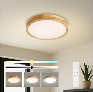 Brilagi - димируемо LED осветително тяло WOODLINE LED/48W/230V 3000-6000K, дъб, диаметър 40 см, с дистанционно управление