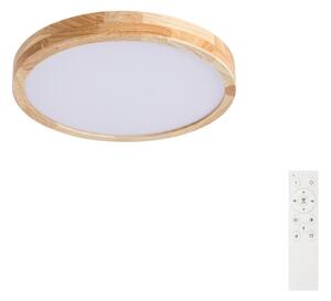 Brilagi - димируемо LED осветително тяло WOODLINE LED/48W/230V 3000-6000K, дъб, диаметър 40 см, с дистанционно управление