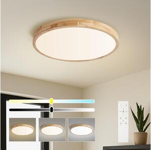 Brilagi - LED димируемо осветително тяло WOODLINE LED/72W/230V 3000-6000K дъб Ø 60 см +ДУ