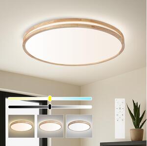 Brilagi - димируемо LED осветително тяло MOLINA LED/100W/230V 3000-6000K дъб Ø 80 см +ДУ