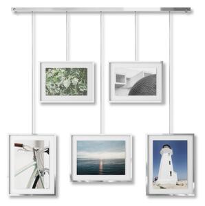 UMBRA Фотодисплей за стена “EXHIBIT“за 5 снимки - цвят хром