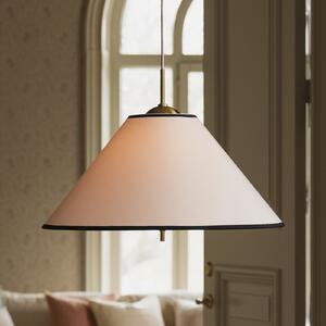 Globen Lighting Висяща лампа IRIS 50, кремав цвят, Ø 50 см, Затъмняване, Бежов, Дневна/трапезария, Плат / текстил, Скандинавски
