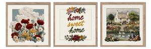 Картини в комплект 3 бр. 30x30 cm Sweet Home – Styler