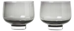 BLOMUS Комплект от 2 бр. чаши 220 мл. - FLOW - цвят опушено сиво (Smoke)