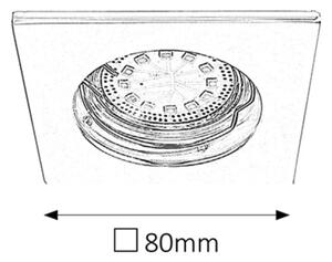 Rabalux 1053 - комплект от 3 LED вградени осветителни тела LITE 3xGU10-LED/3W/230V