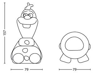 Philips 71768/08/16 -LED Детска лампа DISNEY FROZEN OLAF LED/0,3W/2xAAA снежен човек