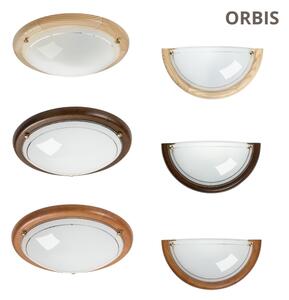 Brilagi - Плафон ORBIS 2xE27/60W/230V Ø 38 см борова дървесина