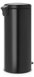 Кош за боклук с педал Brabantia NewIcon 649059, 30 л, Плавно затваряне, Противоплъзгаща основа, Черен