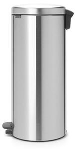 Кош за боклук с педал Brabantia NewIcon 649056, 30 л, Плавно затваряне, Противоплъзгаща основа, Инокс/Мат