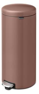 Кош за боклук с педал Brabantia NewIcon 1008853, 30 л, Плавно затваряне, Противоплъзгаща основа, Сатенено покритие, Кафяв