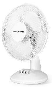 Aigostar - Вентилатор за маса 20W/230V бял