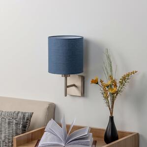BRILAGI - LED стенно осветително тяло NUBILA 1xE27/60W/230V матов хром/тъмносиньо