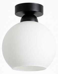 BRILAGI - LED таванно осветително тяло RETRO GLASS 1xE27/60W/230V Ø 15 см черно/бяло