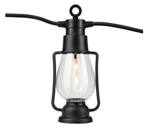 Външен декоративен гирлянд GIRLANDA, 10× LED, 10 m, IP44, топла бяла светлина