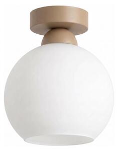 BRILAGI - LED таванно осветително тяло RETRO GLASS 1xE27/60W/230V Ø 15 см бежово/бяло