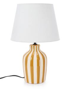 Bizzotto Настолна лампа Falyn Lines жълта H39cm