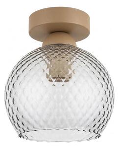 BRILAGI - LED таванно осветително тяло R GLASS 1xE27/60W/230V Ø 18 cm бежово/димчато сиво