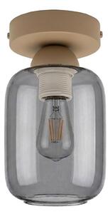 BRILAGI - LED Плафон R GLASS 1xE27/60W/230V pr. 14 cm бежов/димно сиво