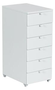 Офис контейнер Carmen CR-1227 K, 6 бр. чекмеджета, прахово боядисан, метален, сив