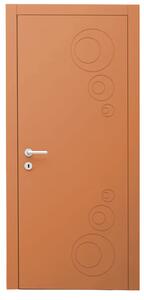 Интериорна врата с каса EKASA INCONTRI IN-RIM 90x240х12 см, панти, магнитна брава, дърво, кехлибар