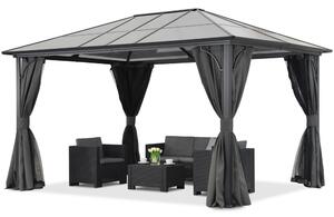 Модерна градинска беседка Santiago 3x4m Garden Point antracyt