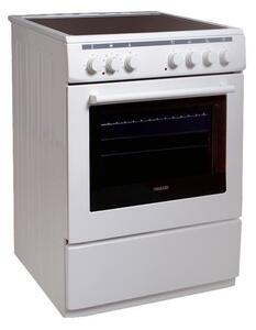 Готварска печка Finlux FLCM 6000A, 56 л. обем, 8 функции, керамичен плот, бяла