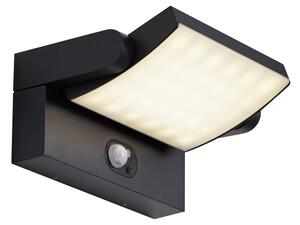 Външна стенна лампа черна с LED IP54 със соларен сензор за движение - Judge