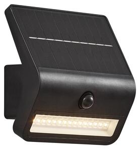 Външна стенна лампа черна с LED IP54 със соларен сензор за движение - Floody