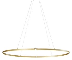 Дизайнерска висяща лампа месинг 120 см с LED 3-степенно димиране - Ovallo