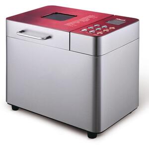 Хлебопекарна Finlux FBM-1684IX RED, 550W, 25 пpoгpaми, 15 часа отложен старт, вмecтимocт до 1000g, червена
