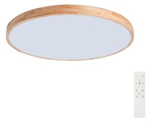 Brilagi - Димируемо LED осветително тяло WOODLINE LED/100W/230V 3000-6000K дъб Ø 80 см + дистанционно управление