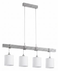 Brilagi - LED полилей на кабел NUBILA 4xE27/60W/230V сив/бял