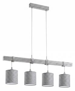 Brilagi - LED полилей на кабел NUBILA 4xE27/60W/230V сив