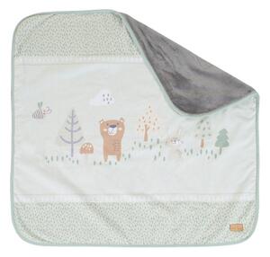 Светлозелено бебешко одеяло от микроплюш 80x80 cm Woodland Buddies – Roba