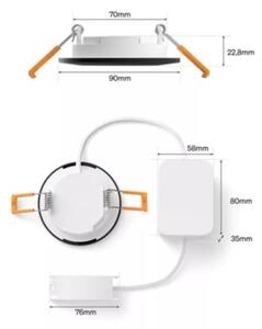 Philips - LED RGBW, димируемо осветително тяло за окачен таван за баня Hue SLIM LED/8,3W/230V IP44