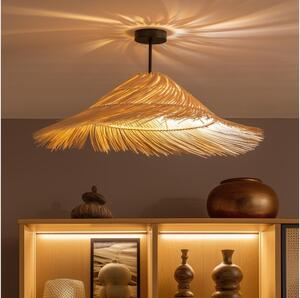 Brilagi - LED прикрепен полилей CERIA BOHO 1xE27/60W/230V диаметър 70 см черен/бежов