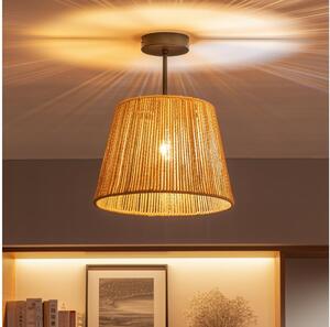Brilagi - LED полилей за повърхностен монтаж CERIA BOHO 1xE27/60W/230V Ø 28 см черен/кафяв