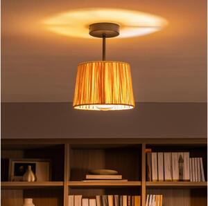 Brilagi - LED плафонен полилей CERIA BOHO 1xE27/60W/230V Ø 20 см черен/рафия