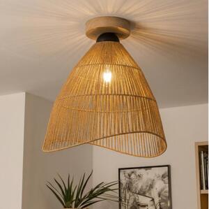 Brilagi - LED плафон CERIA BOHO 1xE27/40W/230V Ø 50 см кафяв/дъб
