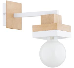 Настенна лампа MIKO 1xE27/15W/230V бяла/бежова