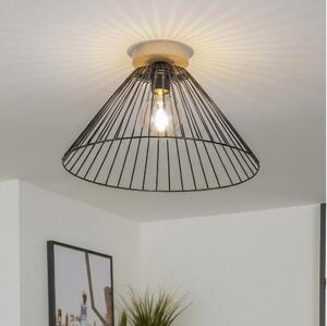 Brilagi - LED полилей за повърхностен монтаж CERIA WIRE 1xE27/40W/230V Ø 45 см черен/дъб