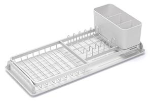 Сушилник за съдове Brabantia Sinkside 1000203, Тава за отцеждане, Поставка за прибори, Светлосив