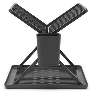Сгъваем сушилник за съдове Brabantia SinkSide 1004153, Поставка за прибори, Устойчив на корозия, Тъмносив