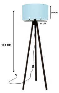 Подова лампа AYD 1xE27/40W/230V кафява/синя