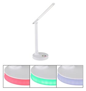 Globo 58445W - LED RGBW регулируема настолна лампа GERALDO LED/5W/230V + LED/2W
