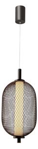 Висящ LED полилей на шнур PUMA LED/10W/230V, диаметър 15 cm, черен