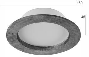 LED Лампа за окачен таван WOODY SPOT LED/12,5W/230V 3000K дъб ø 16 см