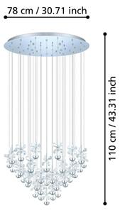Eglo 93661 - LED полилей на кабелно окачване PIANOPOLI LED/107,5W/230V